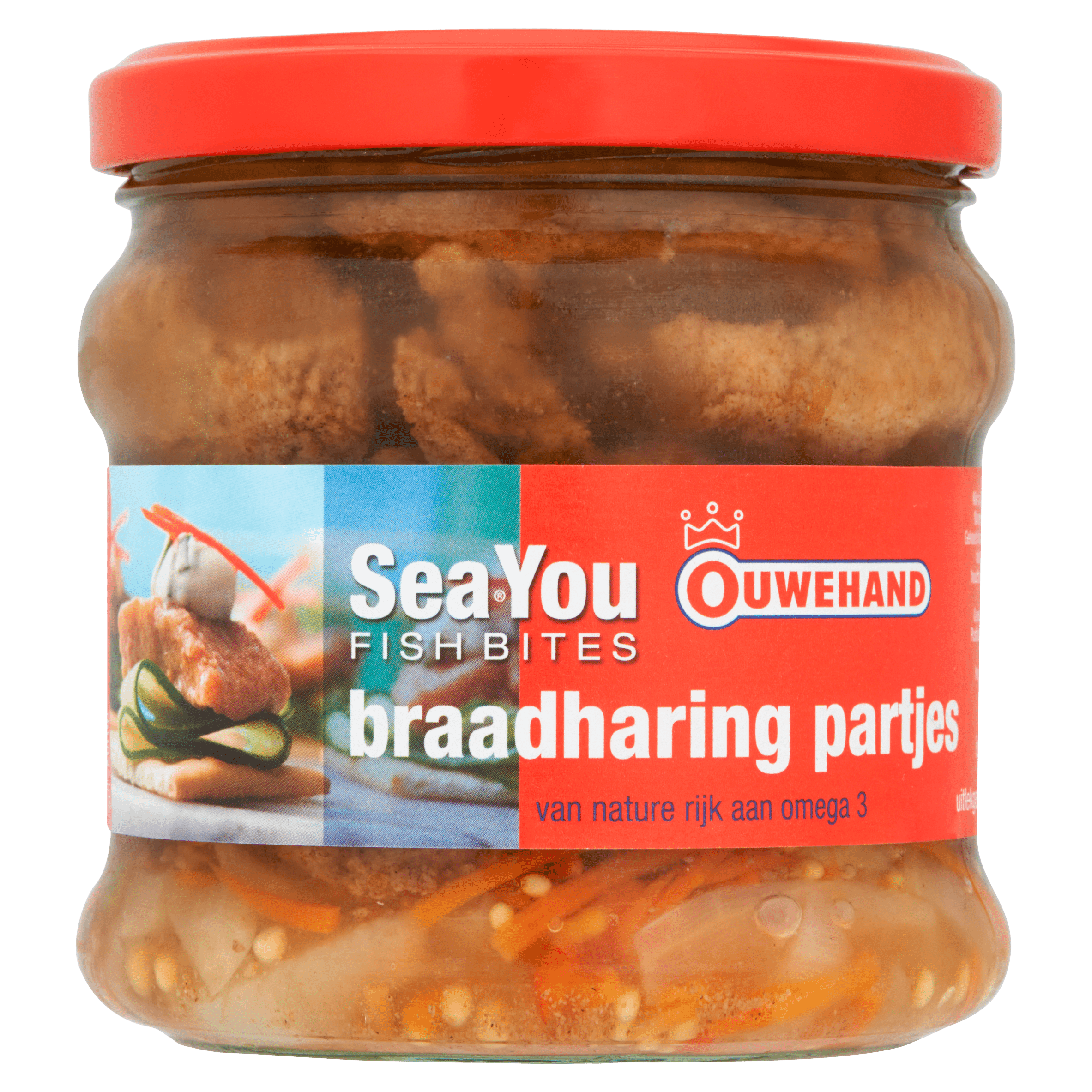 Ouwehand Braadharing stukjes Pot 355 g