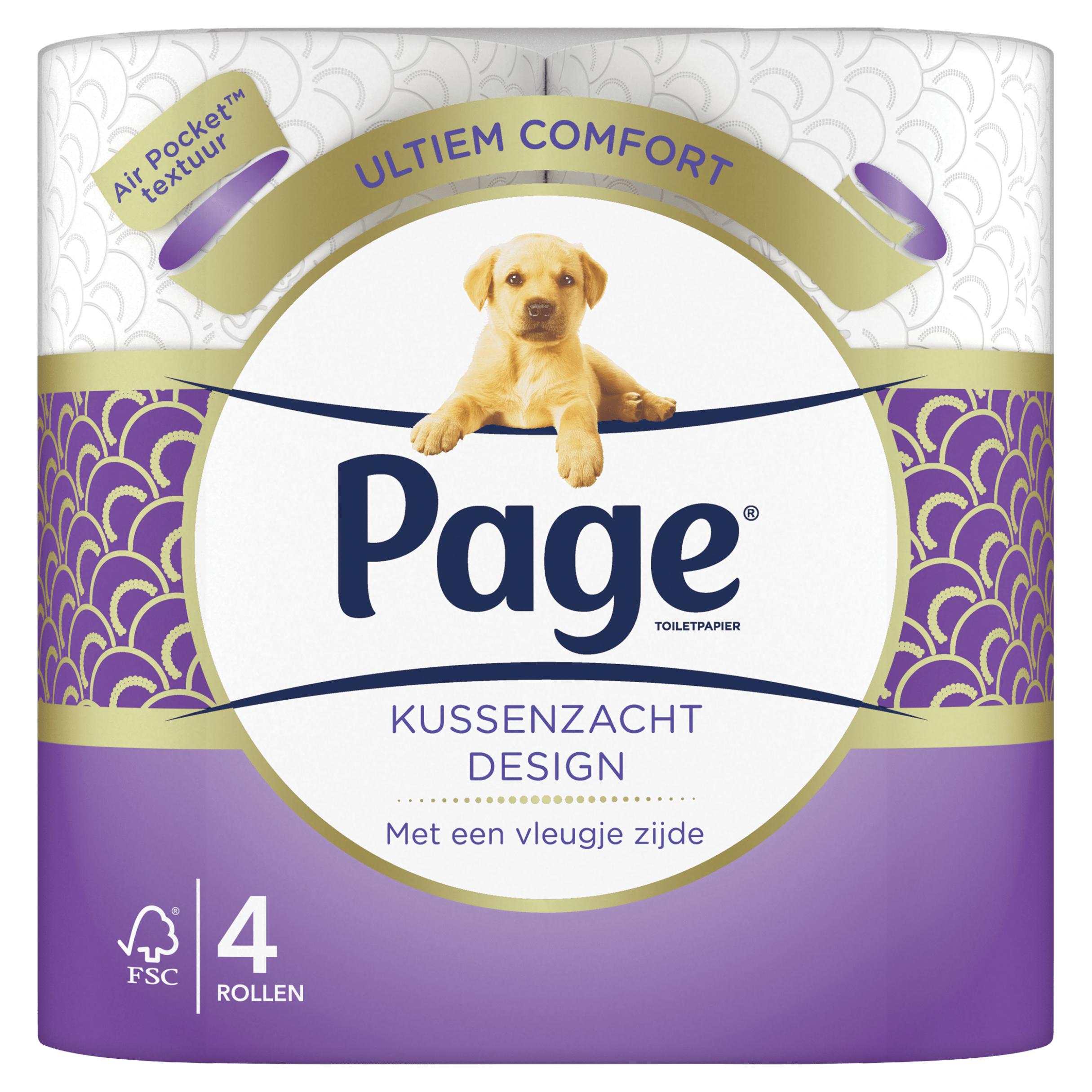 Page Toiletpapier 4 laags Design Zak 4 st