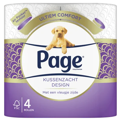 Page Toiletpapier 4 laags Design Zak 4 st