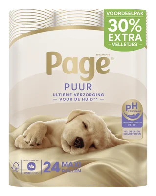Page Puur toiletpapier maxirol Zak 24 st