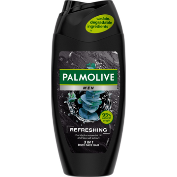 Palmolive Men Refreshing 3-in-1 douchegel met etherische eucalyptusolie en zeezoutextract 250ml