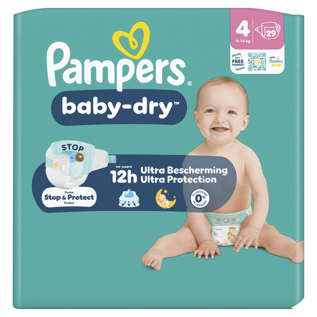 Pampers Baby-dry luiers maat 4
