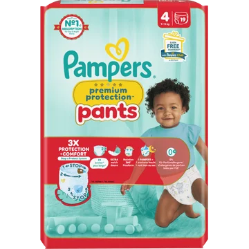 Pampers Premium Protection Pants Maat 4, 19 Luierbroekjes
