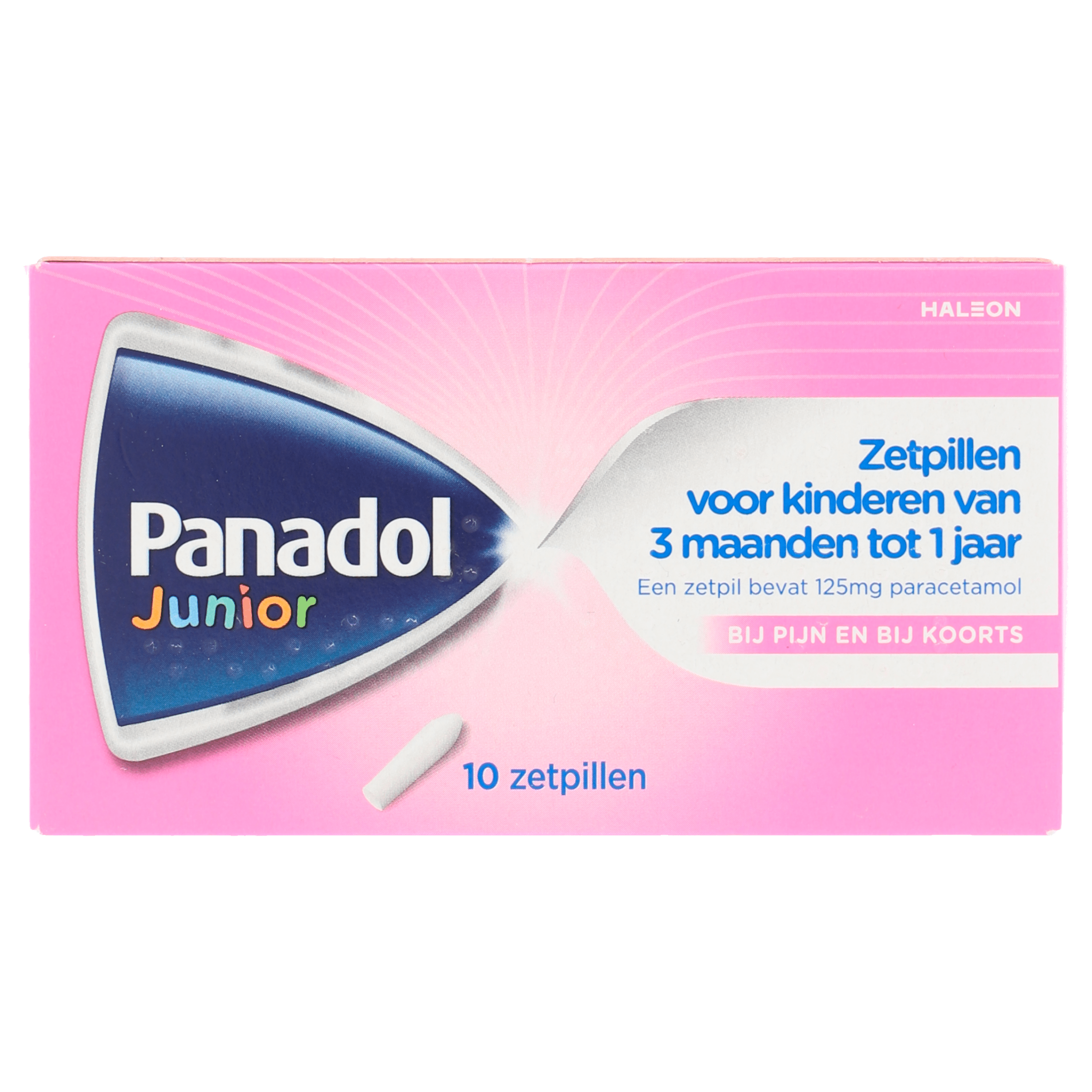 Panadol Junior zetpil 125mg Doos 10 st