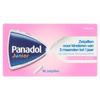 Panadol Junior zetpil 125mg Doos 10 st