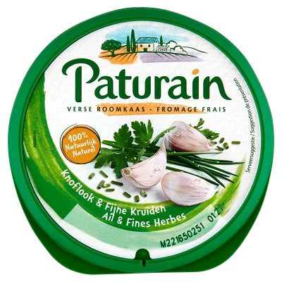 Paturain Verse Roomkaas Knoflook & Fijne Kruiden 150 g