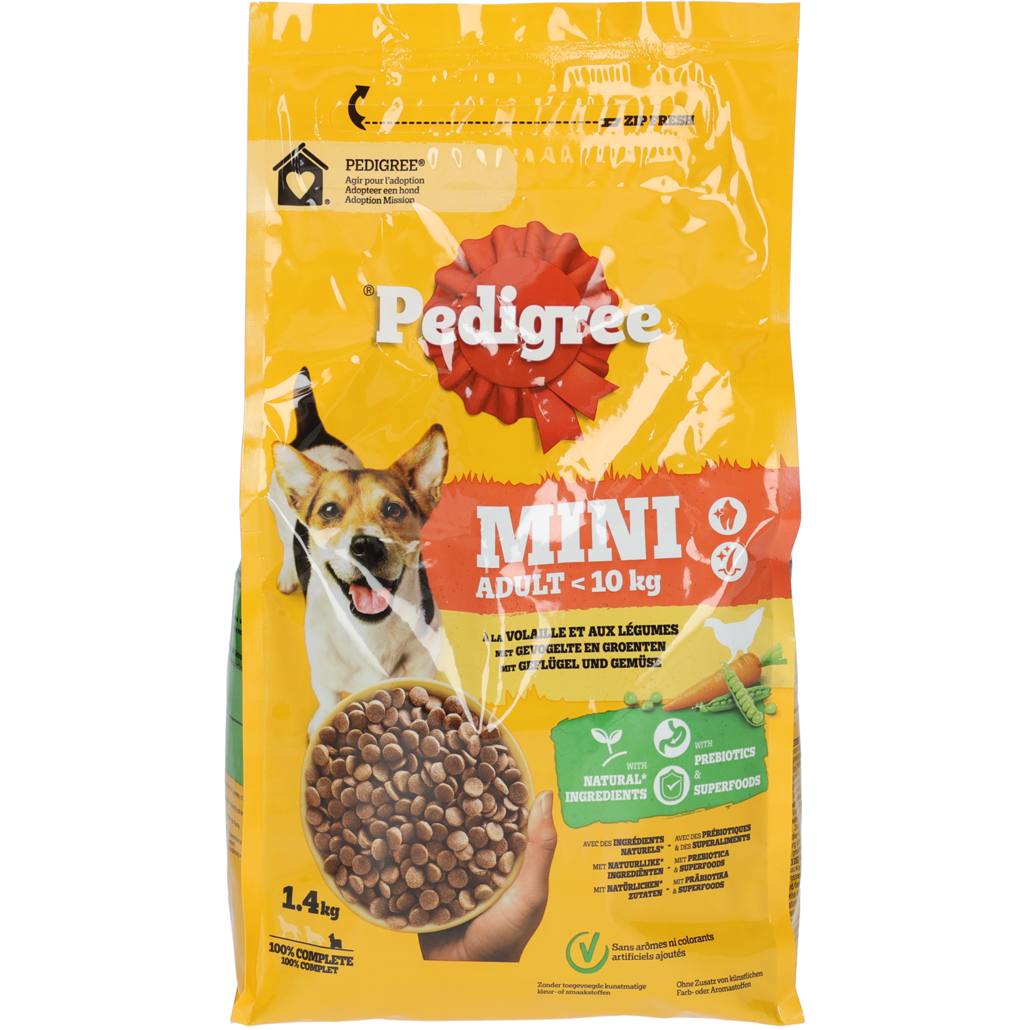 Pedigree Hondenvoer adult mini gevogelte en groente