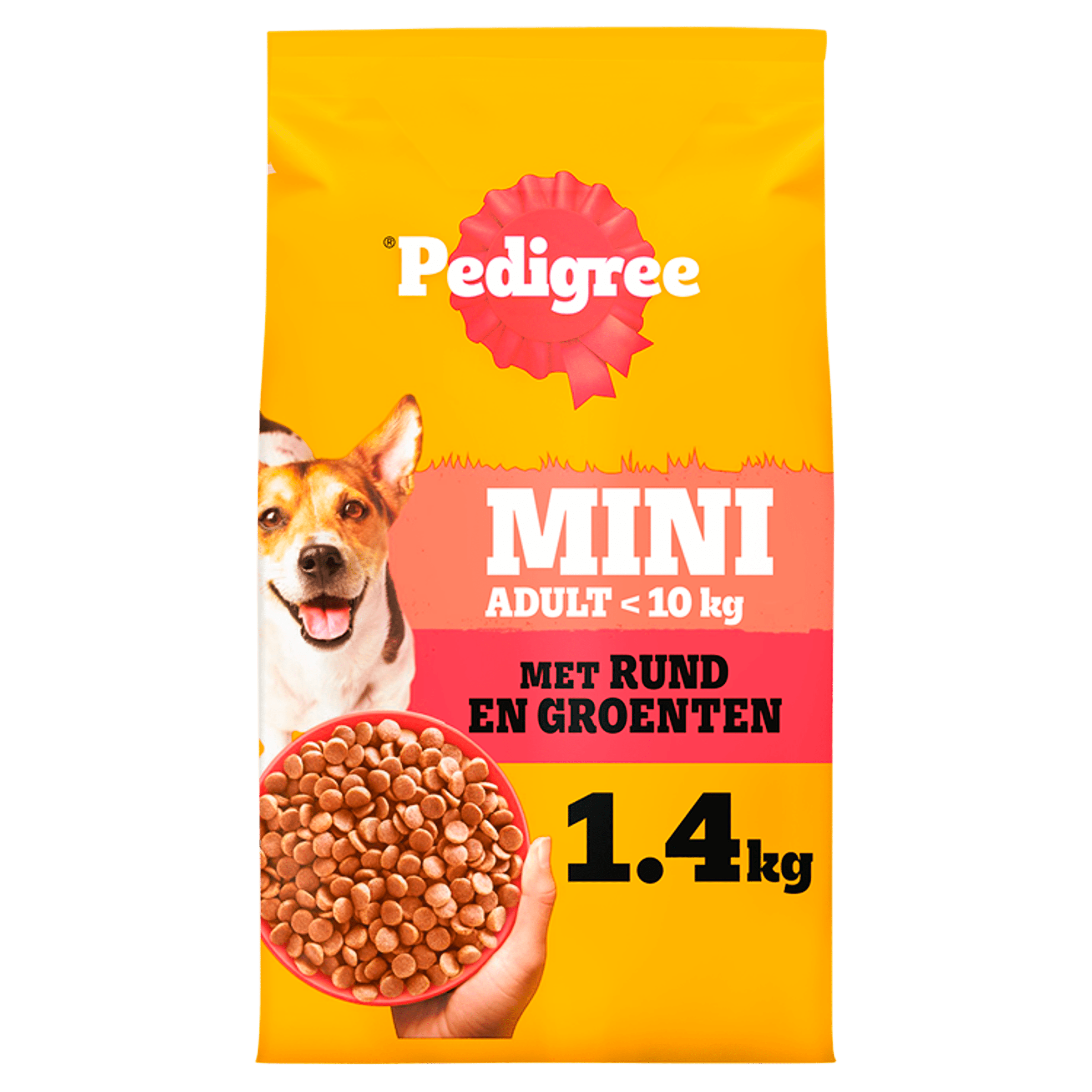 Pedigree Droog adult mini rund en groente Stazak 1400 g