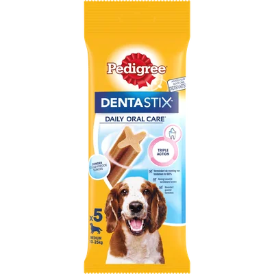 Pedigree Hondensnacks dentastix medium 5 st.