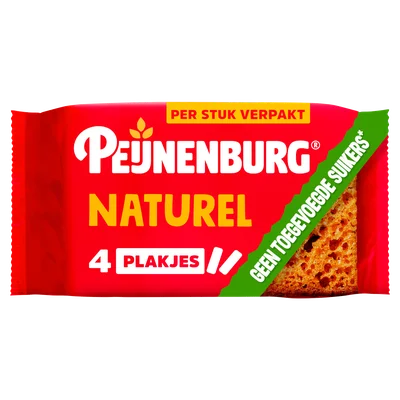 Peijnenburg Naturel zonder toegev. suiker 4-pack