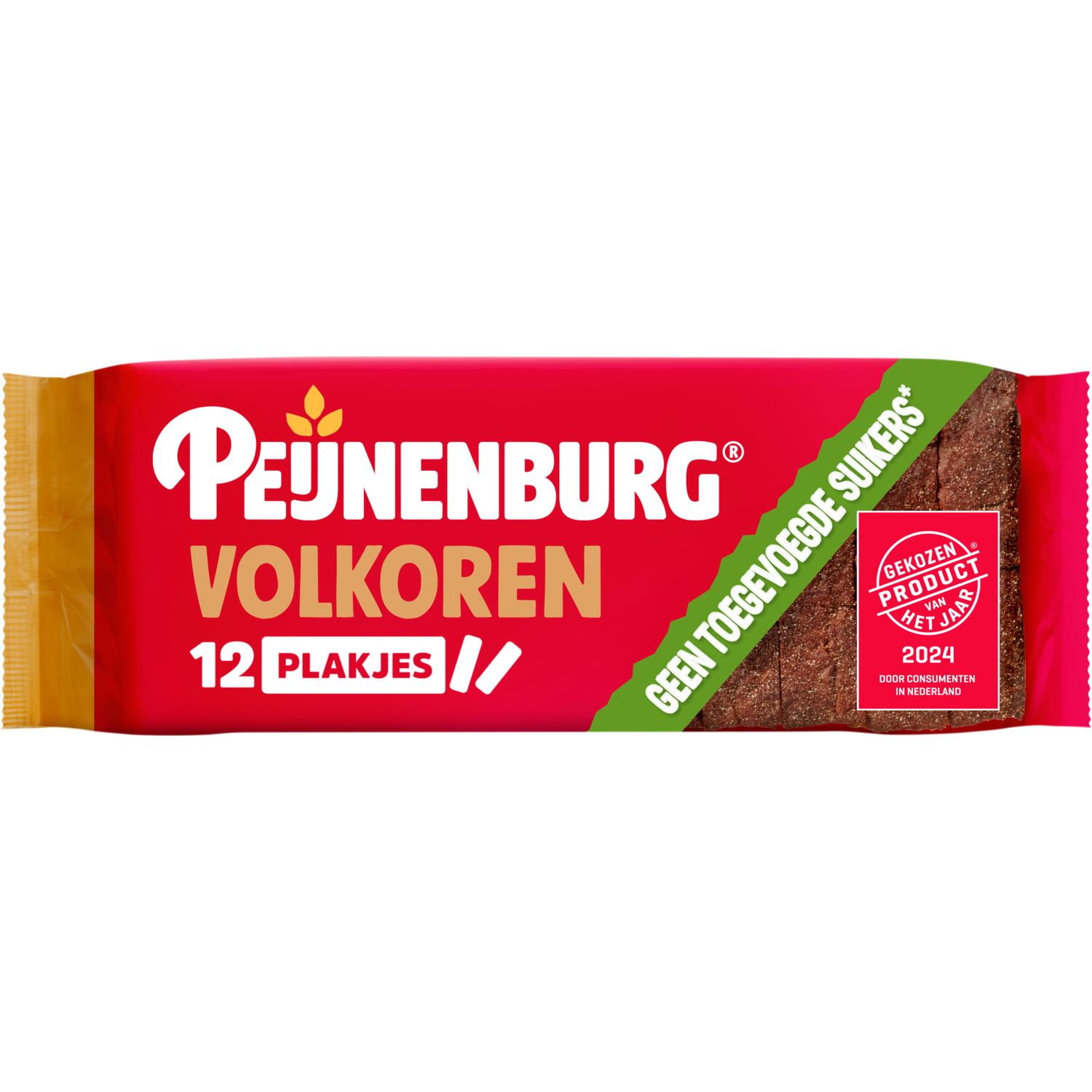 Peijnenburg Ontbijtkoek volkoren geen suiker toegevoegd gesneden