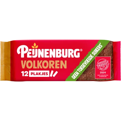 Peijnenburg Ontbijtkoek volkoren geen suiker toegevoegd gesneden