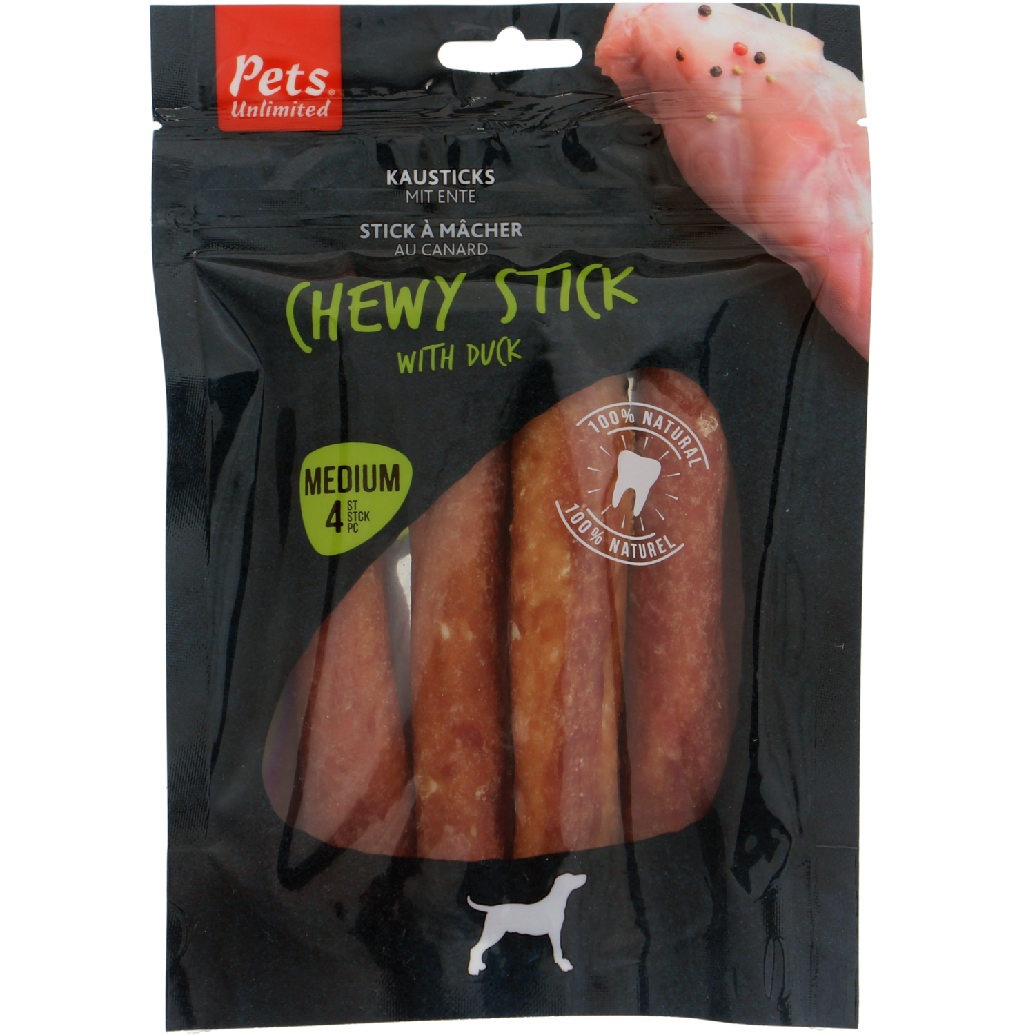 Pets Hondensnacks chewy sticks duck