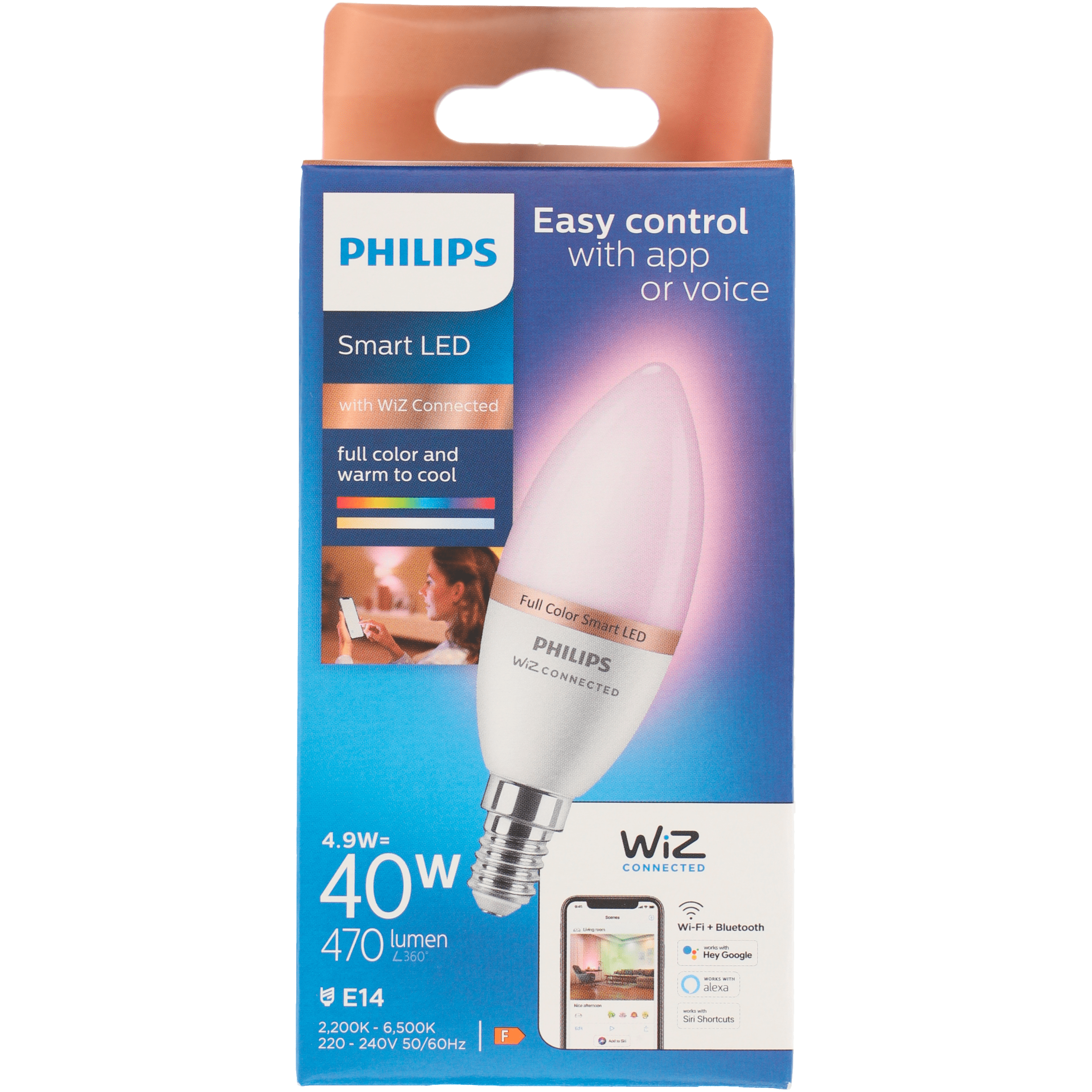 Philips Smart LED 40W E14 gekleurd licht Stuk 1 st