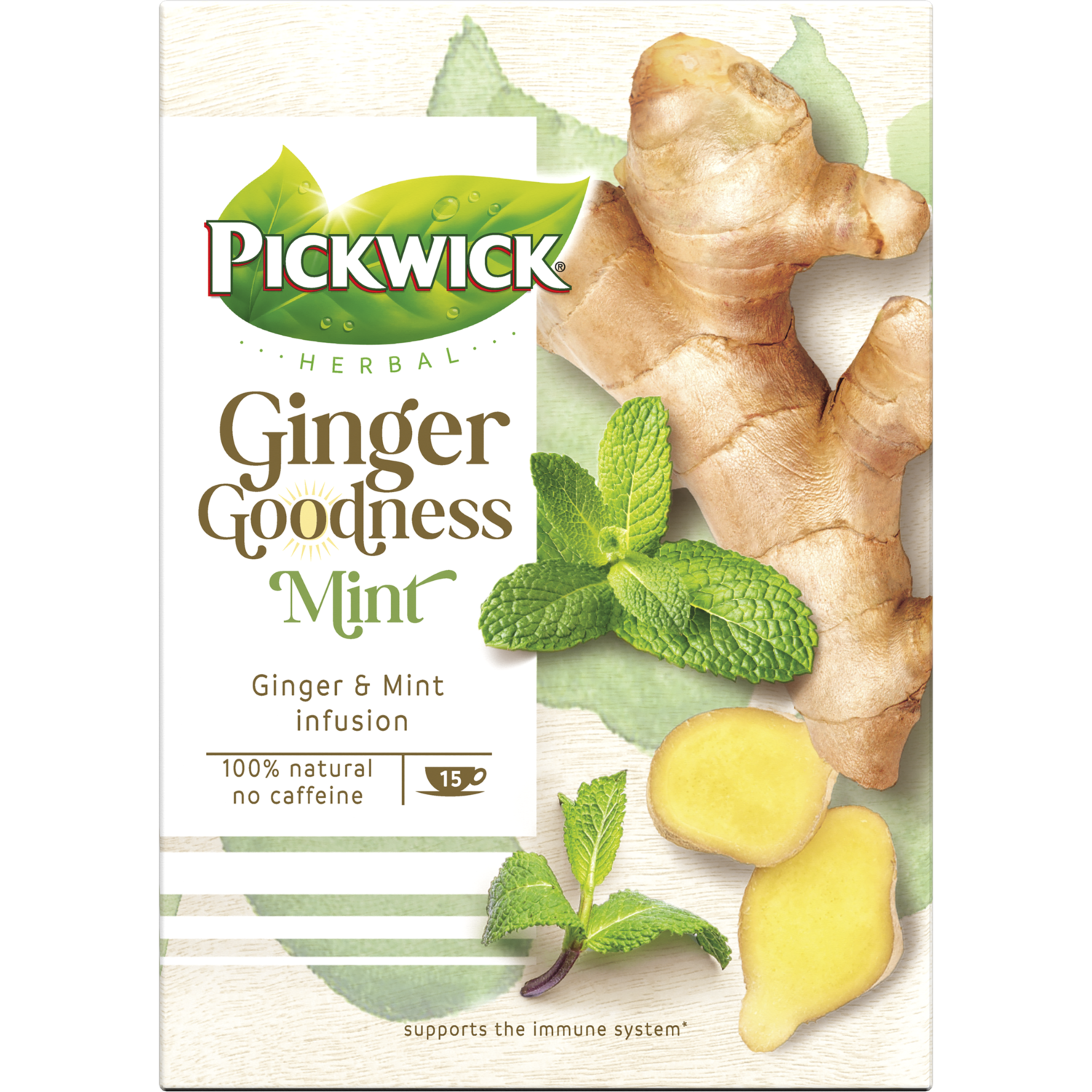 Pickwick Ginger goodness thee mint 15 zakjes