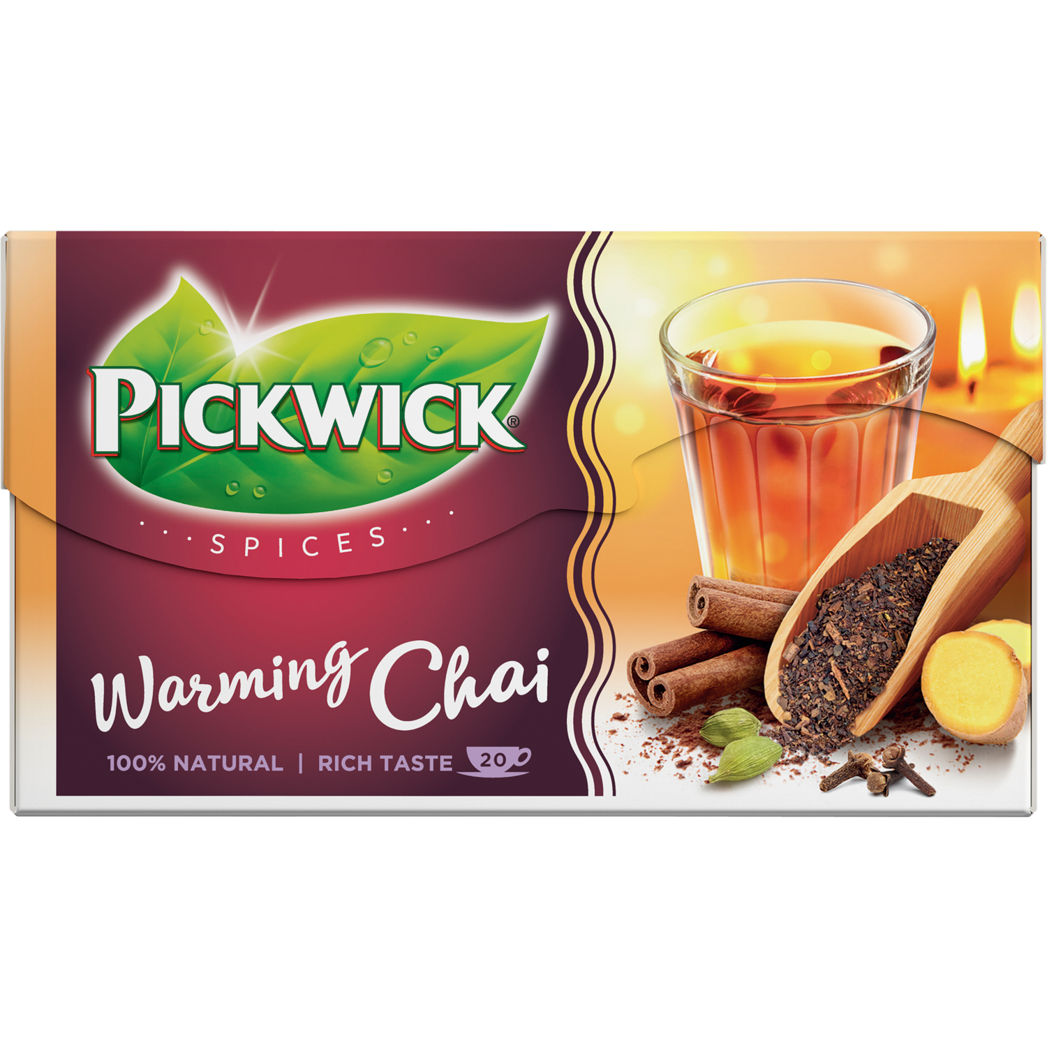 Pickwick Kruidenthee warming chai 20 zk.