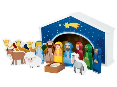 Playtive Houten spel kerststal