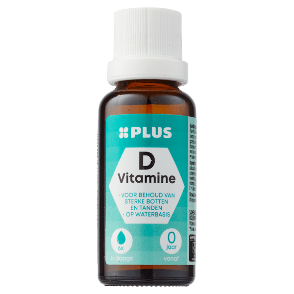 PLUS Vitamine D druppels water Fles 25 ml