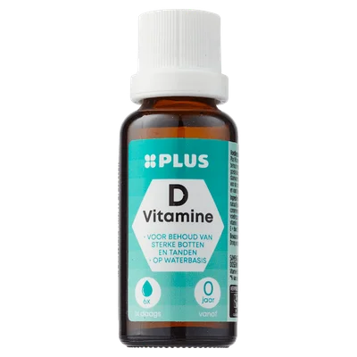 PLUS Vitamine D druppels water Fles 25 ml