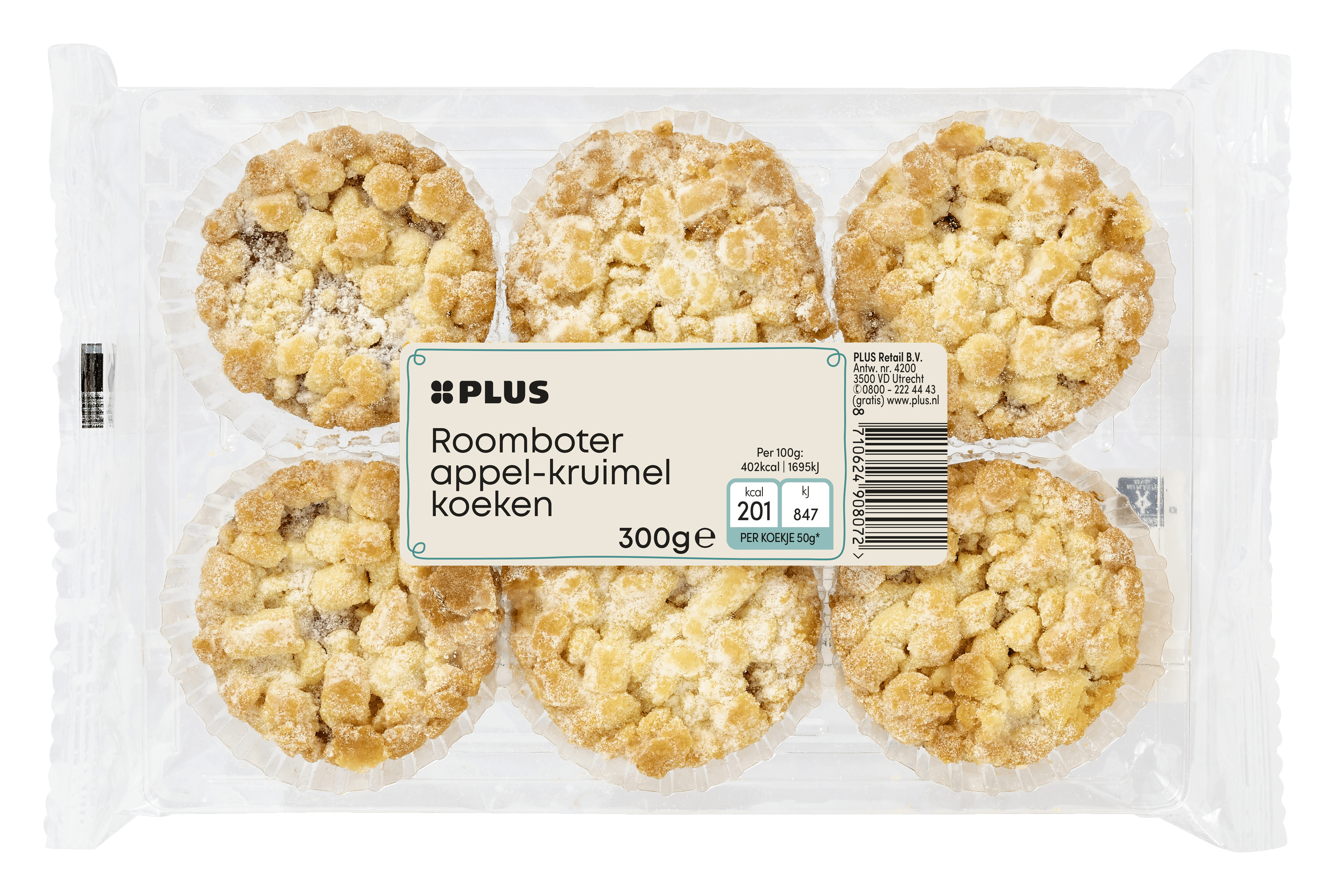 PLUS Appelkruimelkoeken