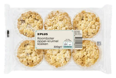 PLUS Appelkruimelkoeken