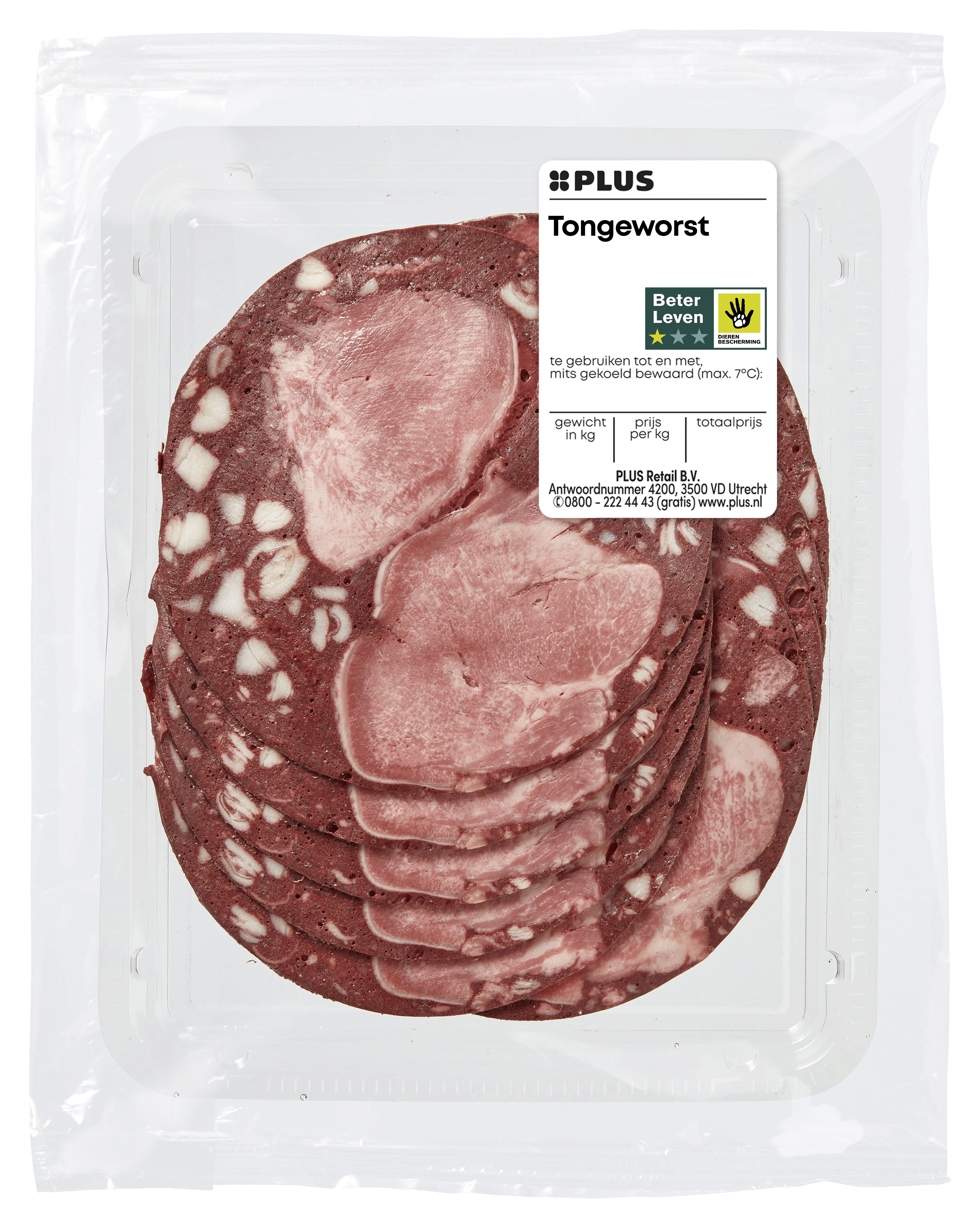 PLUS Tongenworst 125 gram