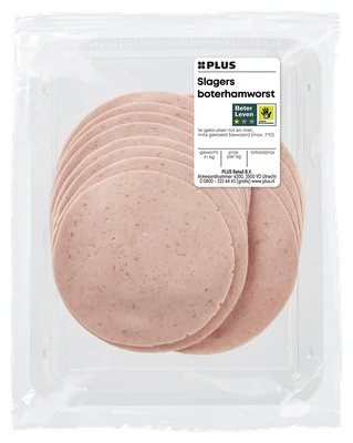 PLUS Slagers boterhamworst 125 gram