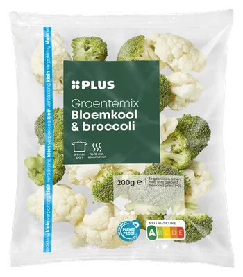 PLUS Bloemkool broccoli Zak 200 g