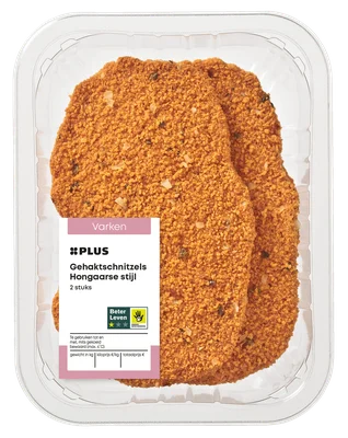 PLUS Gehaktschnitzels Hongaarse stijl 2st