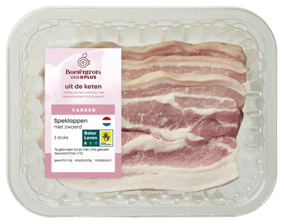 PLUS Boerentrots Speklap met zwoerd 3 stuks