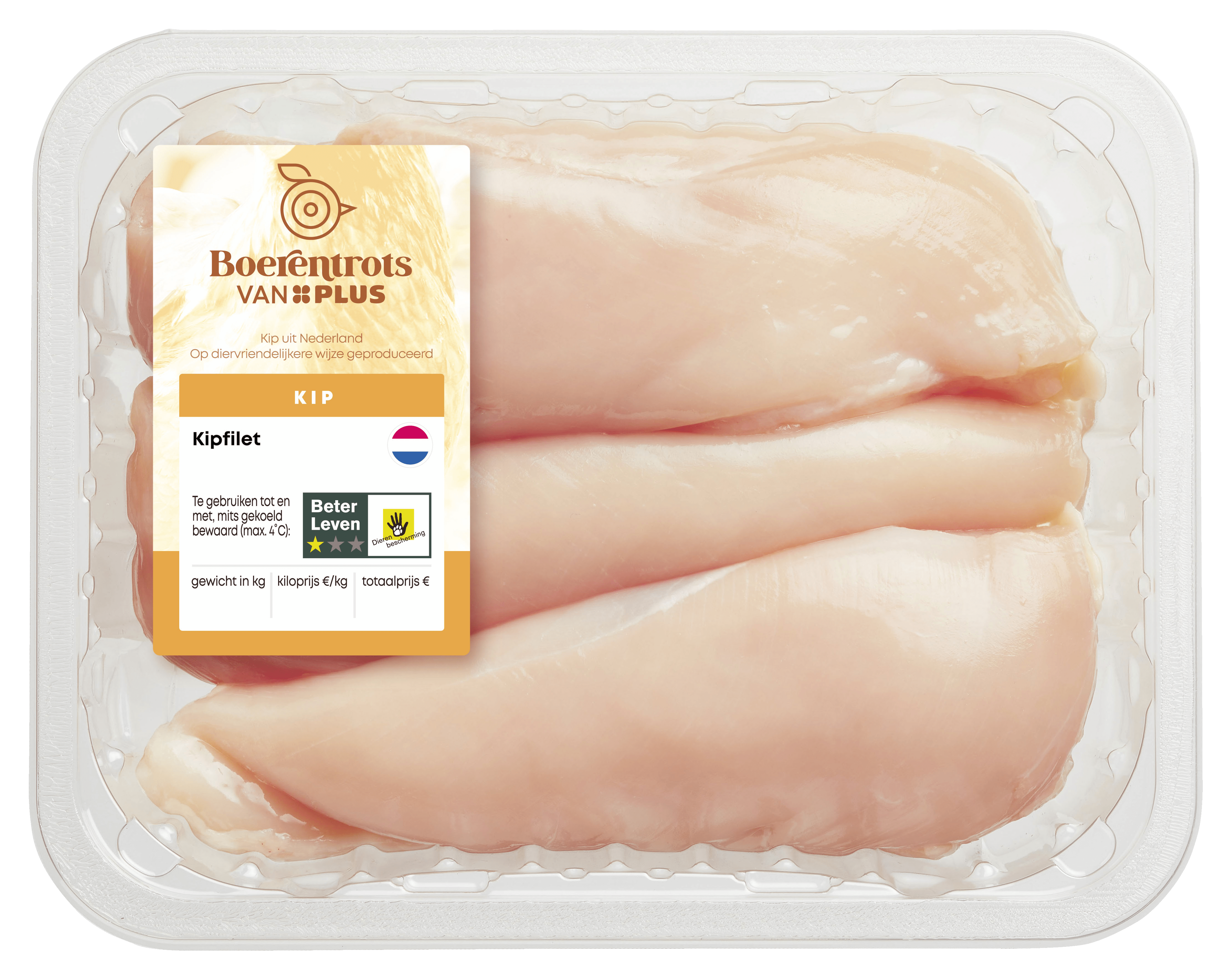 PLUS Boerentrots Kipfilet Stuk 600 g