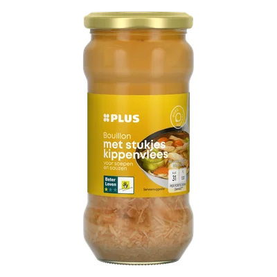 PLUS Bouillon kip Pot 340 ml