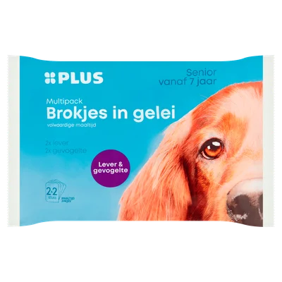 PLUS Brokjes in gelei lever &amp; gevogelte Wikkel 4 st