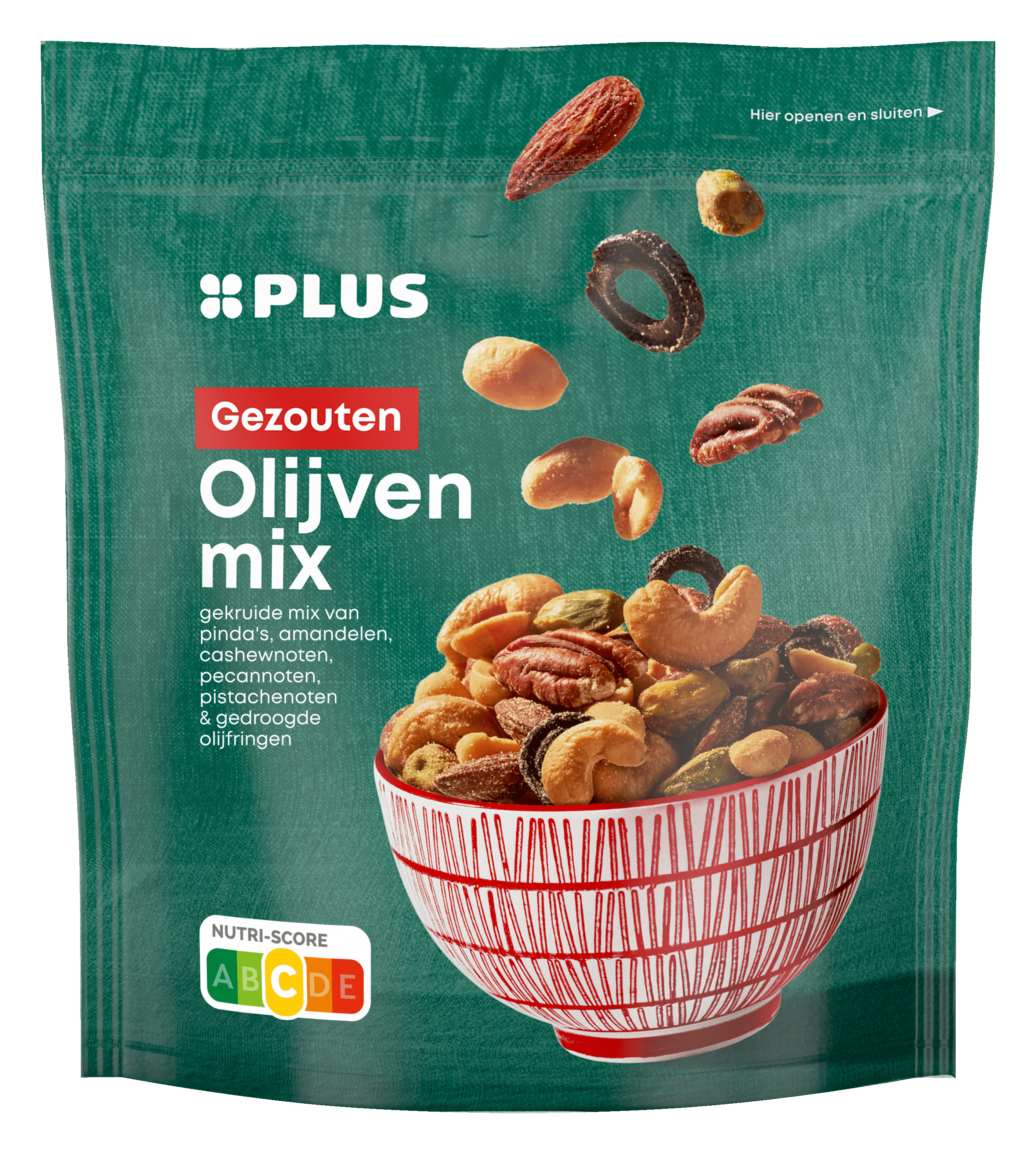 PLUS Olijvenmix gezouten Stazak 200 g