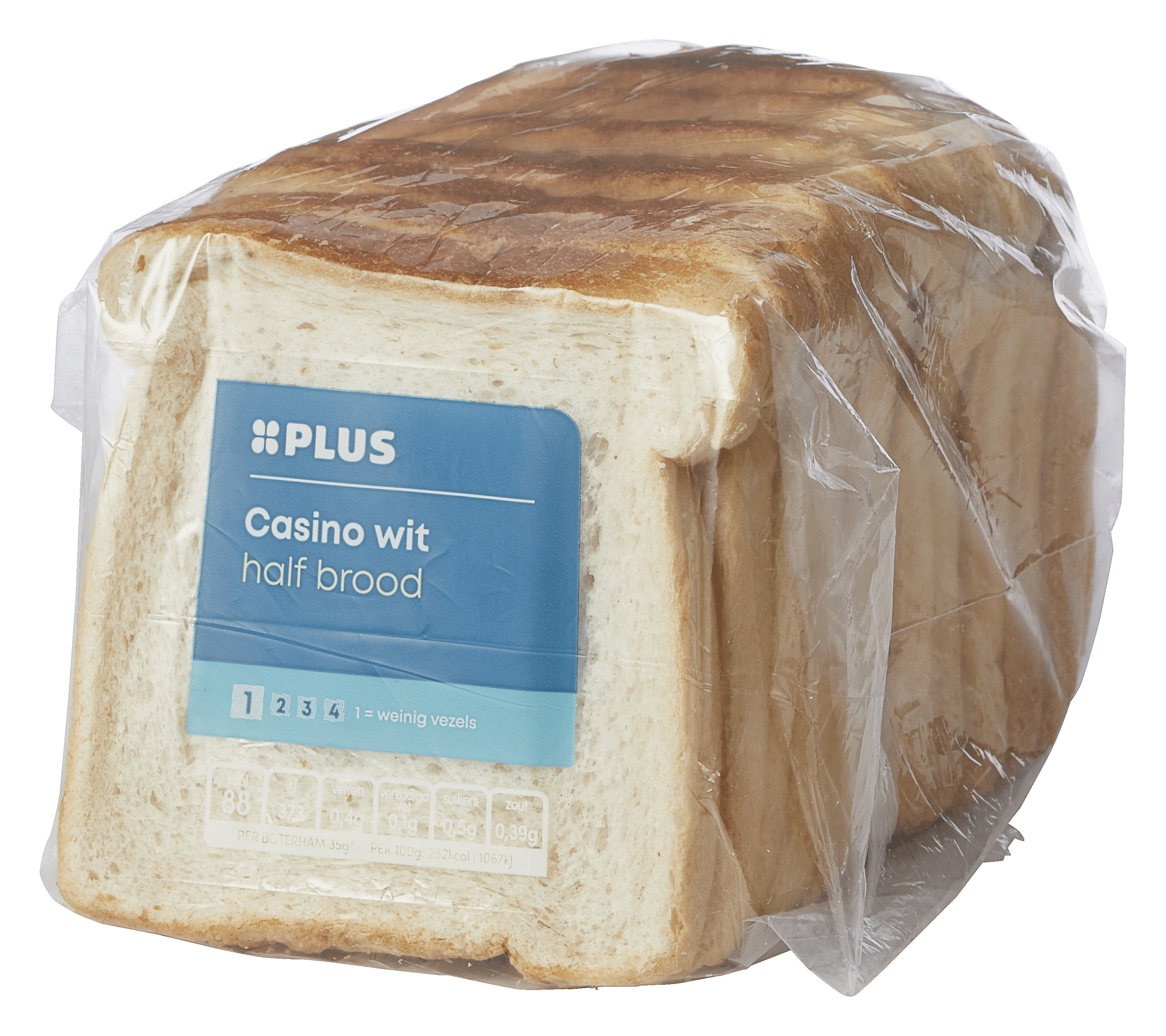 PLUS Casino wit Half Stuk 1 st