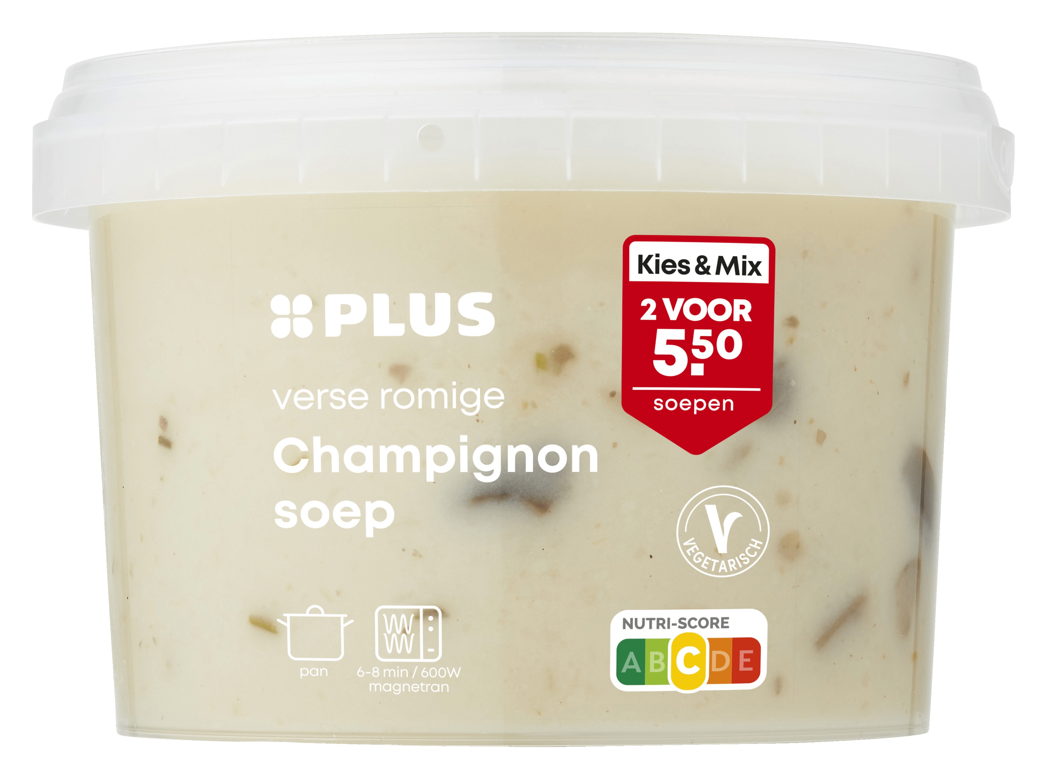 PLUS Champignonsoep Beker 500 ml