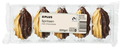 PLUS Chocolade sprits Fairtrade Tray 200 g
