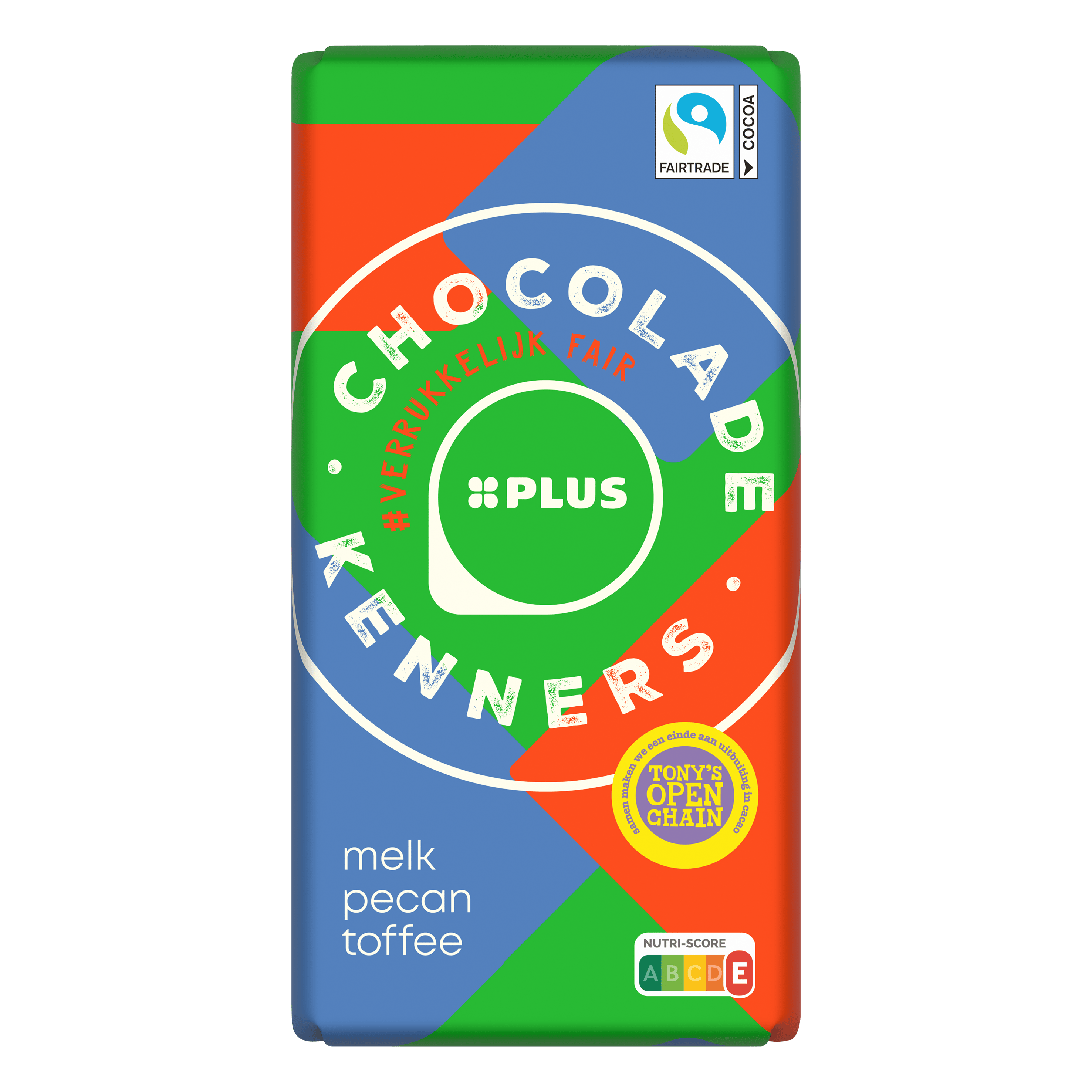 PLUS Chocoladereep melk toffee pecan FT Reep 140 g