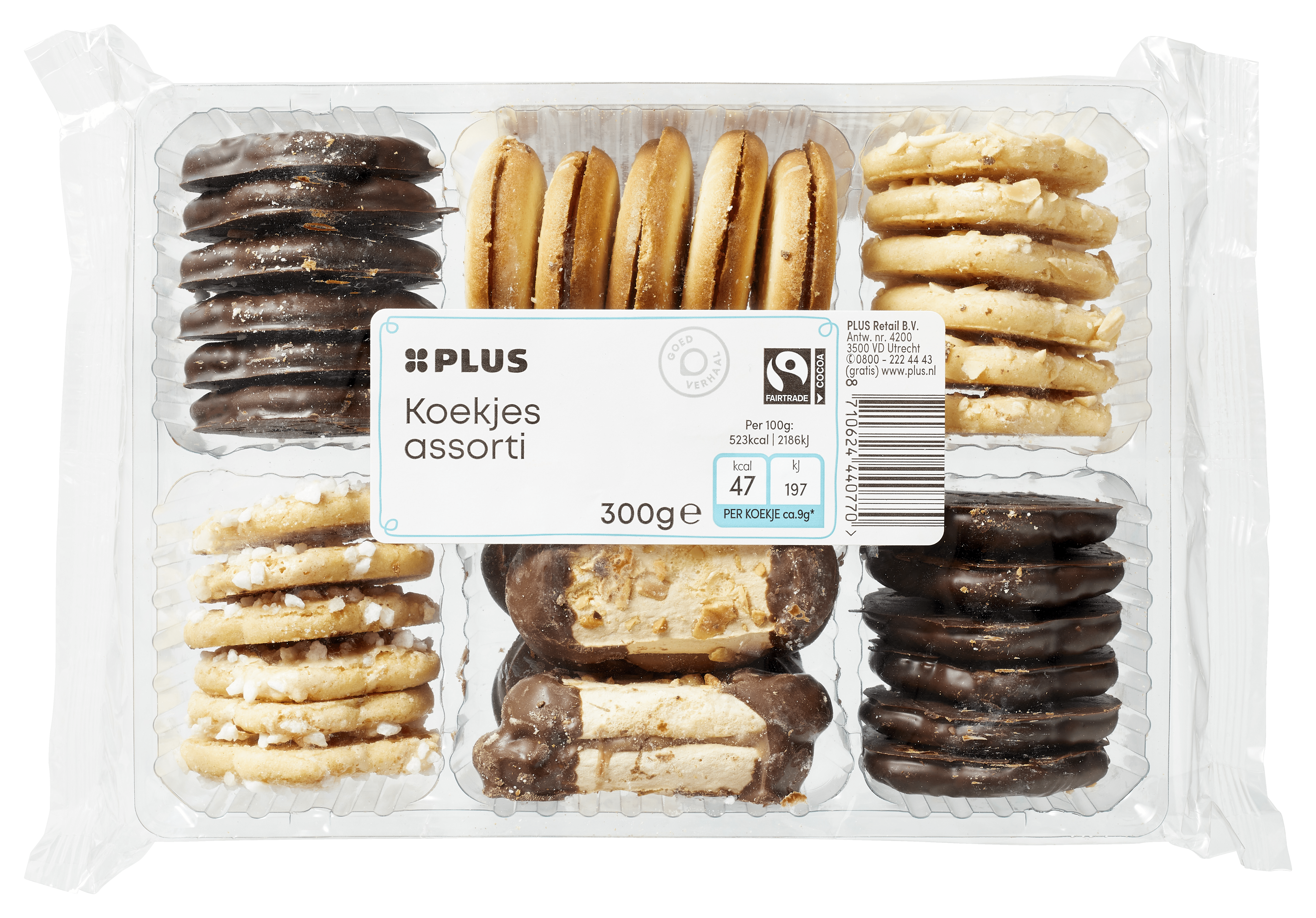 PLUS Koekjes assorti Fairtrade