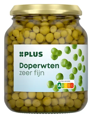PLUS Doperwten zeer fijn Pot 340 g