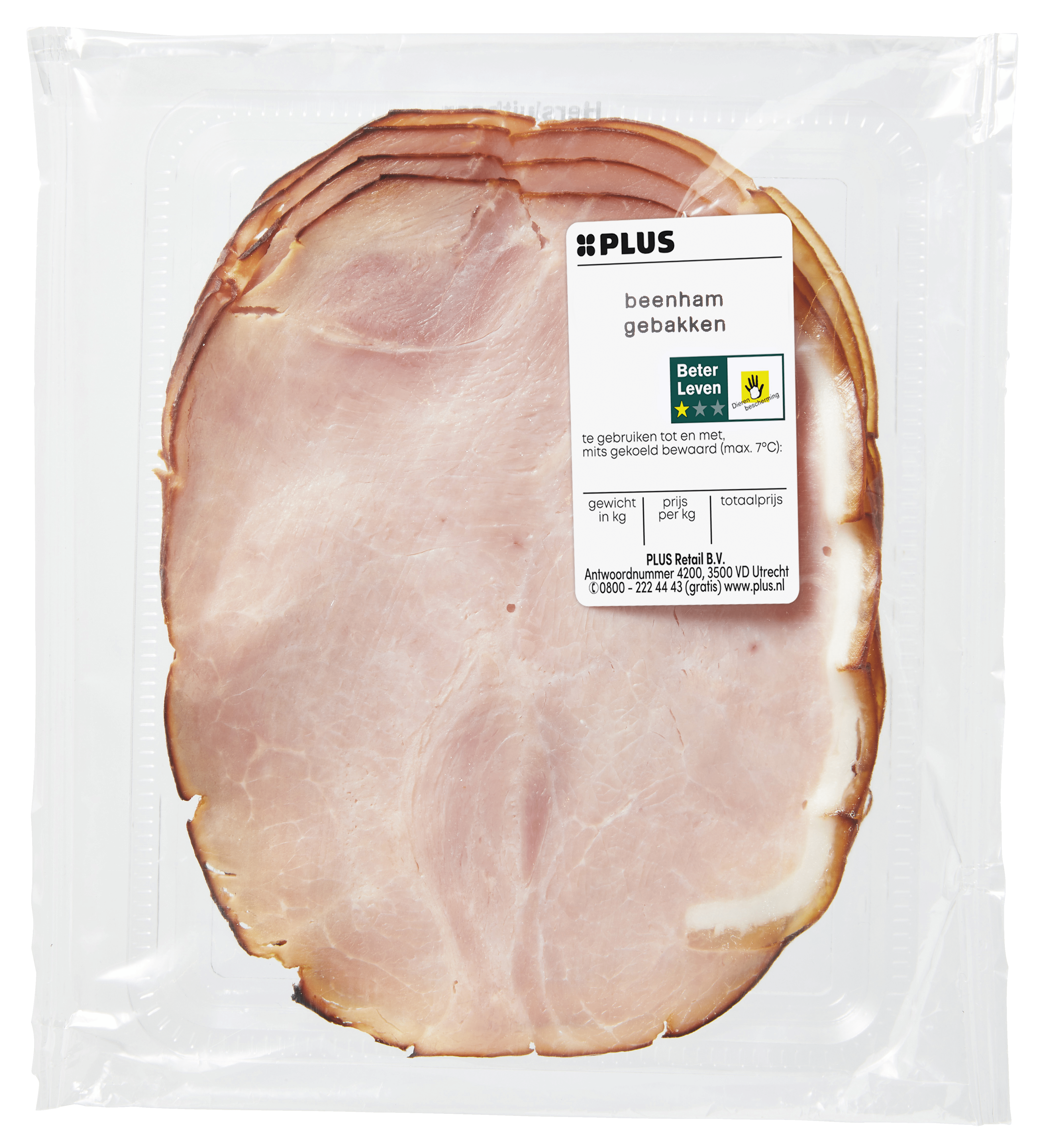 PLUS Gebakken beenham 100 gram