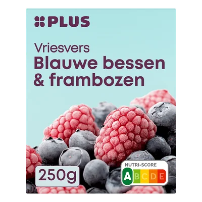 PLUS Blauwe bessen &amp; frambozen Doos 250 g