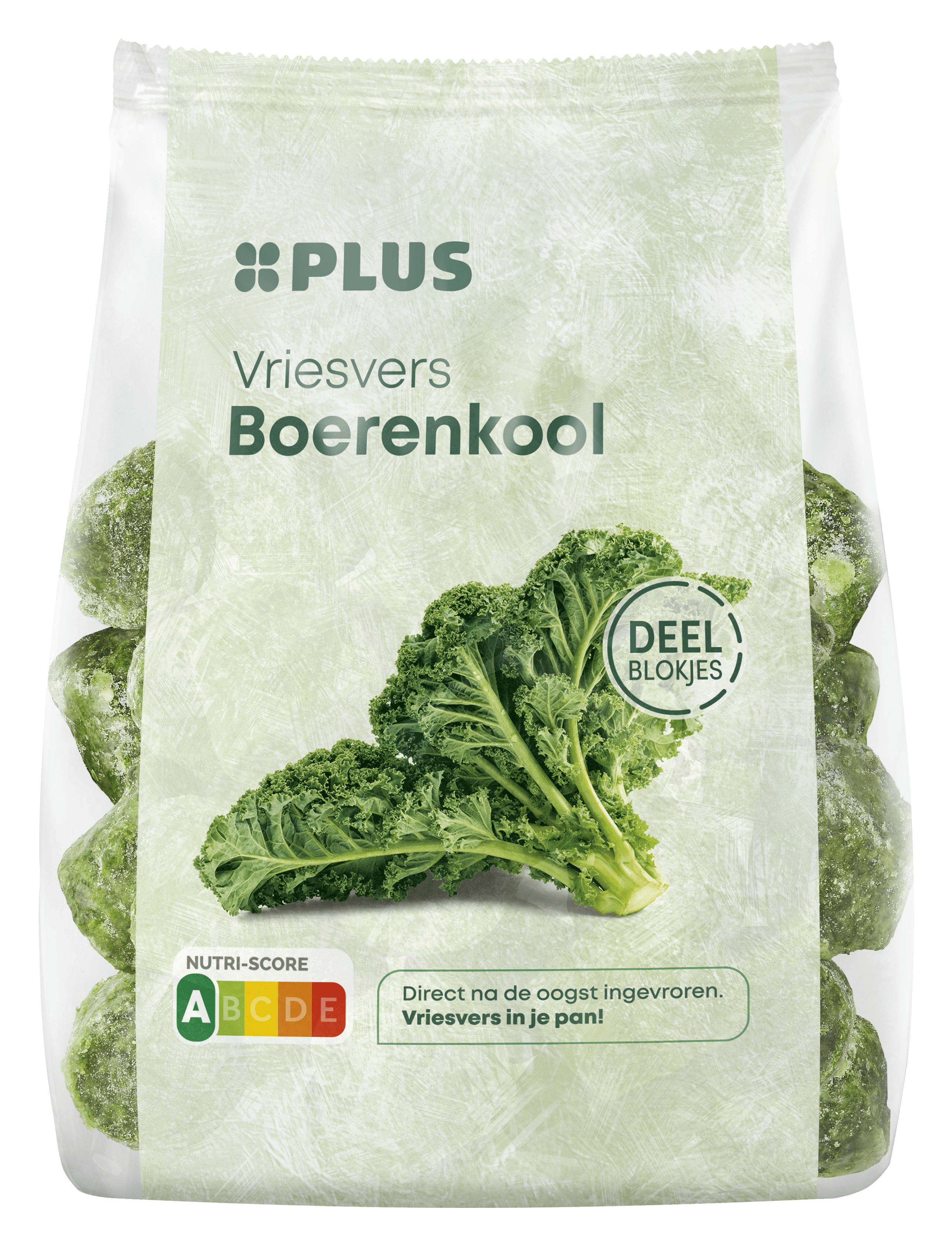 PLUS Boerenkool deelblokjes Zakje 500 g