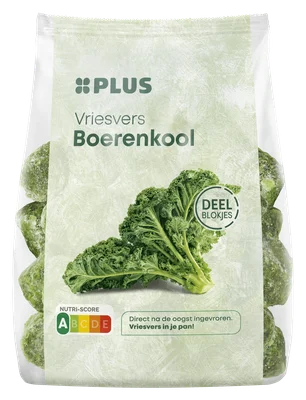 PLUS Boerenkool deelblokjes Zakje 500 g