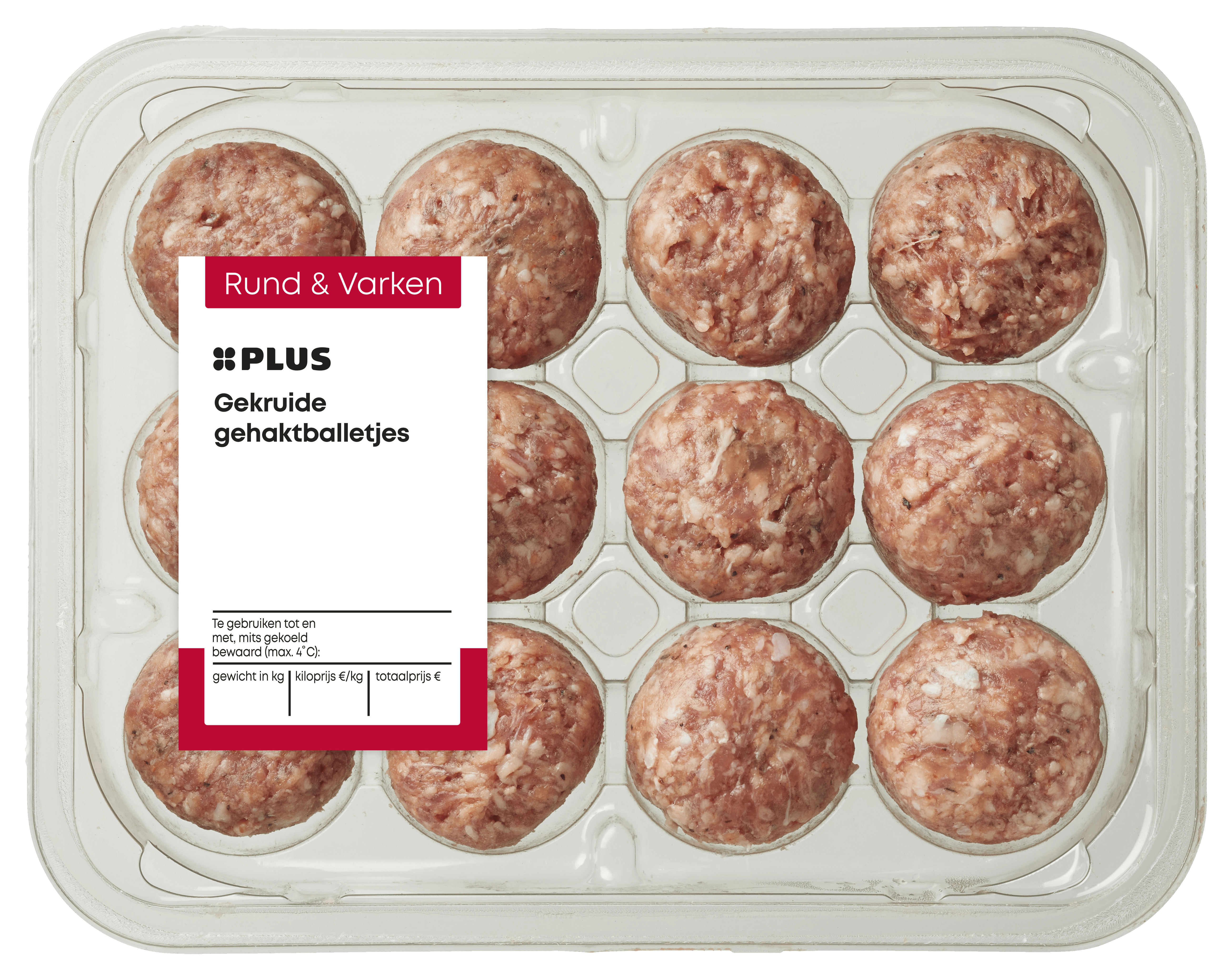 PLUS Pasta gehaktballetjes Tray 300 g