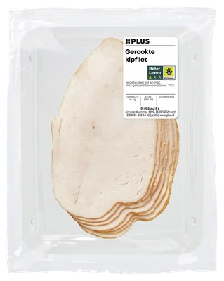 PLUS Gerookte kipfilet 100 gram