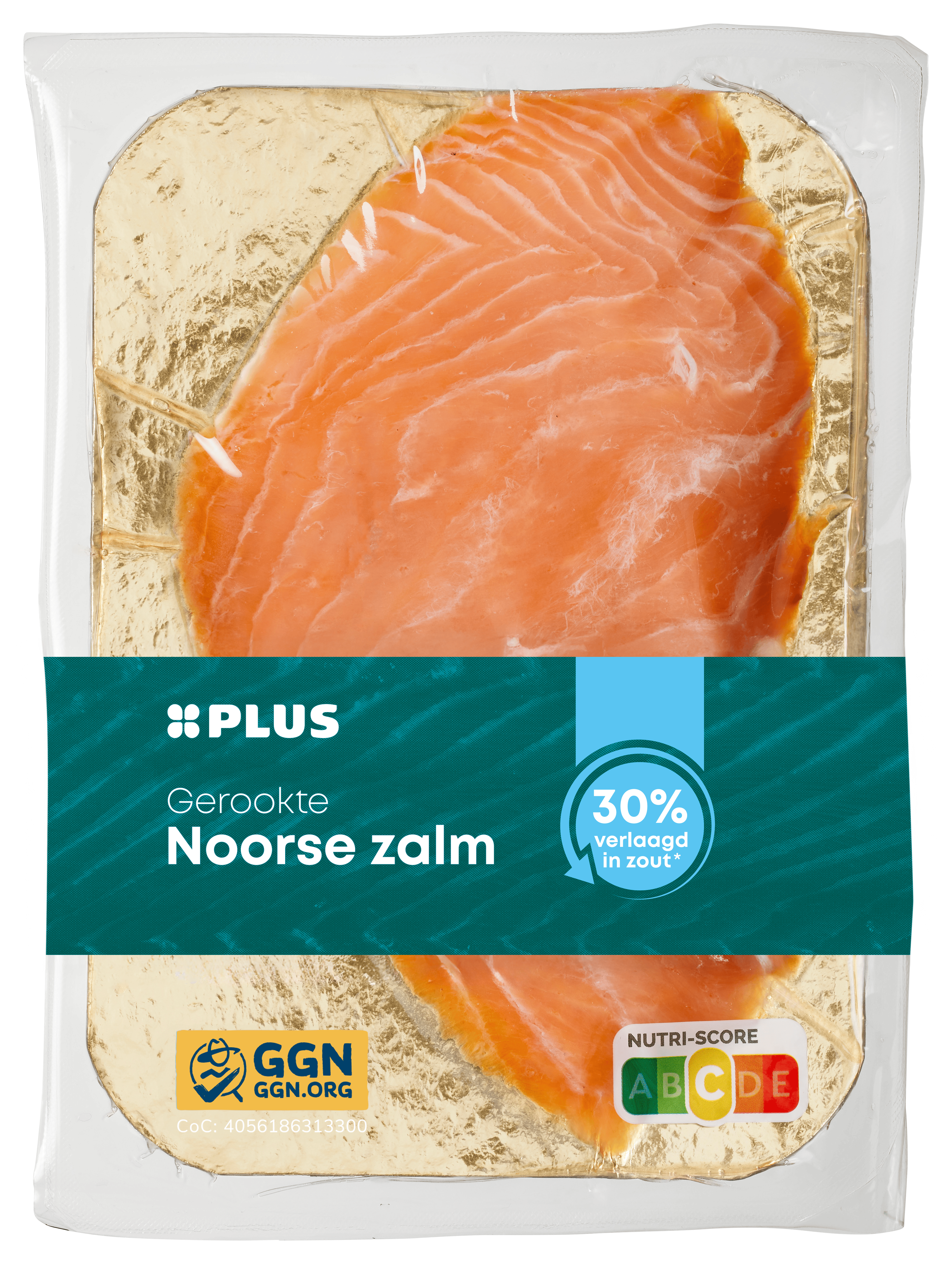 PLUS Gerookte Noorse zalm 30% minder zout