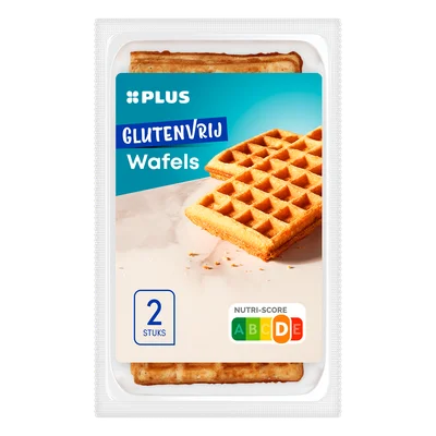 PLUS Glutenvrije Belgische wafels Zak 100 g
