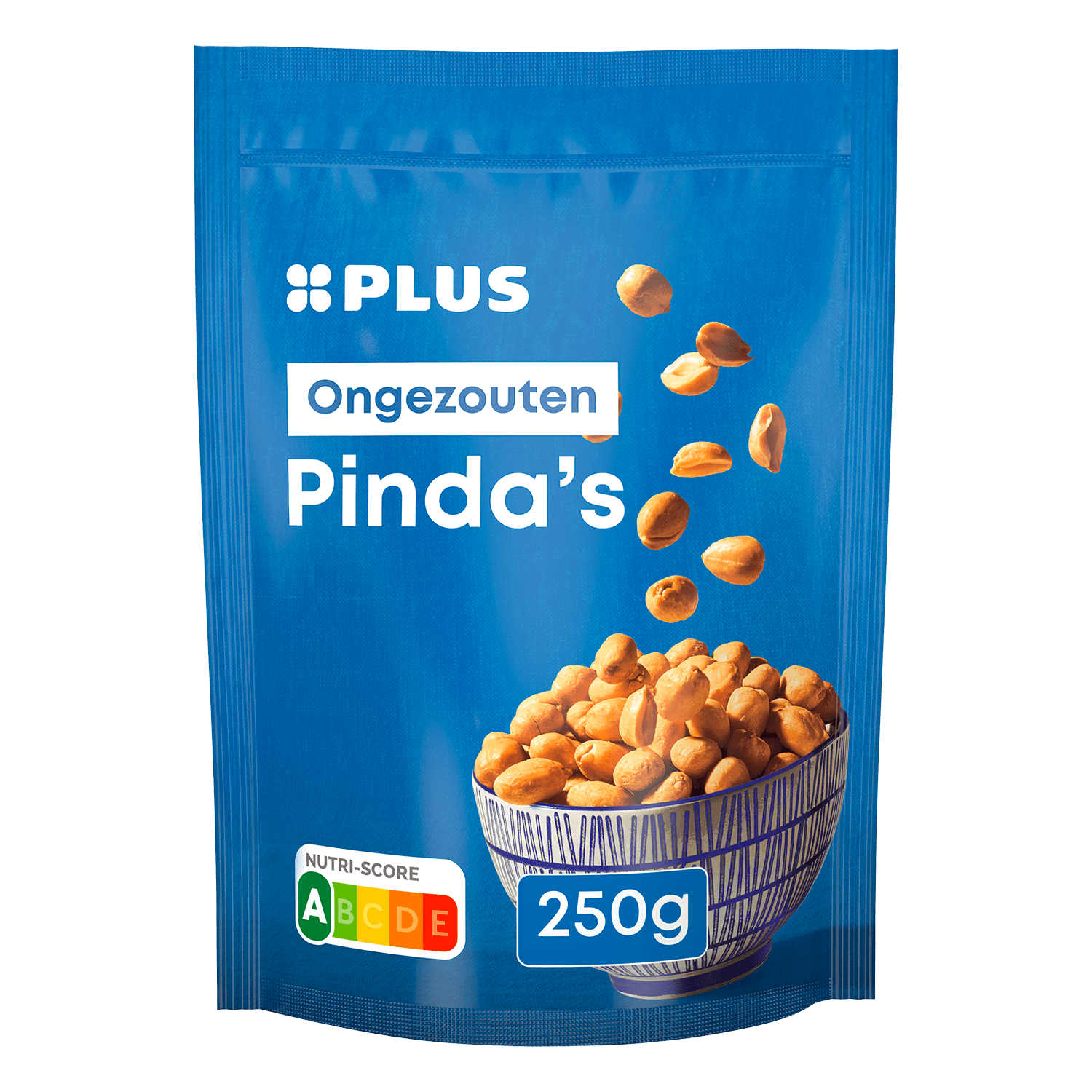 PLUS Pinda's ongezouten 250 gram Zak 250 g