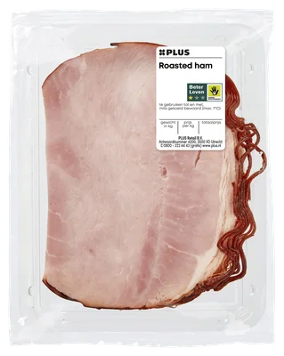 PLUS Roasted ham 125 gram